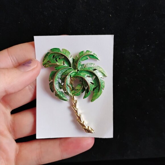 Palm Tree brooch - Picture 1 of 3